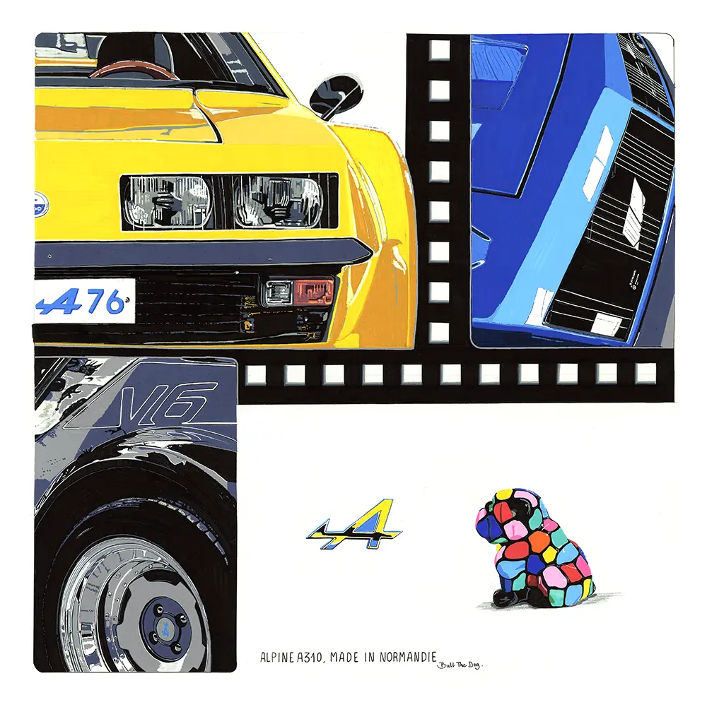 Alpine A310 made in normandie