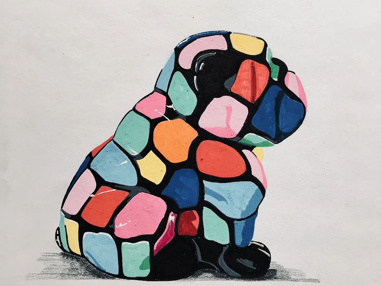 bull-the-dog-right-turn-signal — Bull The Dog - Right turn signal — BIXHOPE ART