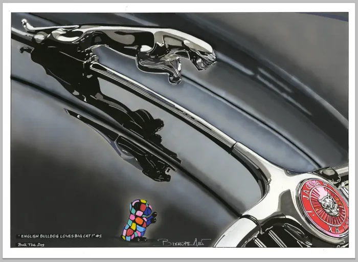 English Bulldog loves Big Cat #1