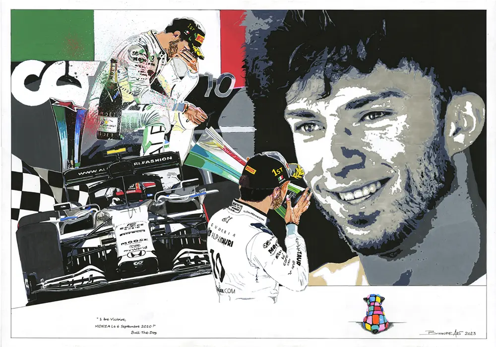 pierre-gasly-1ere-victoire-monza-6-septembre-2020 — Pierre Gasly -1ère victoire -Monza 6 septembre 2020 — BIXHOPE ART