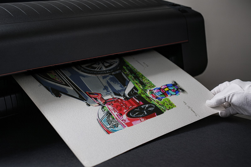 Impression tirage d’art fine art 12 couleurs sur papier Arches 310 g/m² — contrôle épreuvage