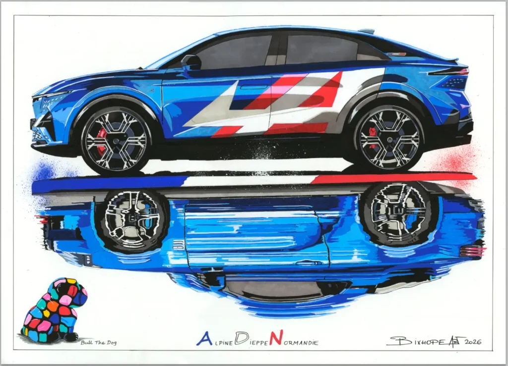 Alpine-Dieppe-Normandie ALPINE A390 — Alpine Dieppe Normandie — BIXHOPE ART